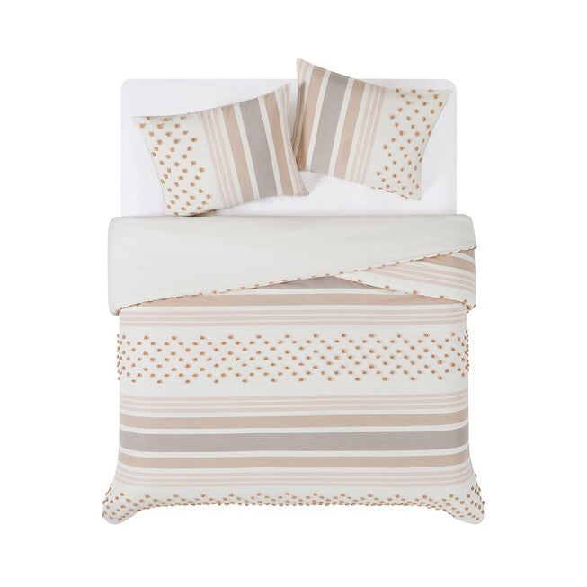 Mia Tufted Texture 3-Pc. Duvet Cover Set, , alternate image number 3