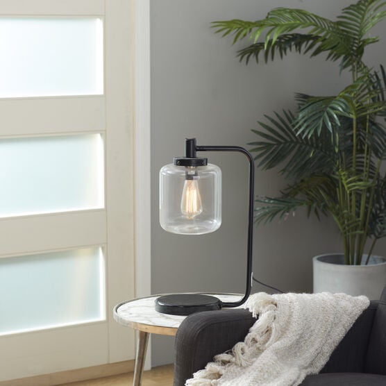Black Metal Traditional Table Lamp, , alternate image number null