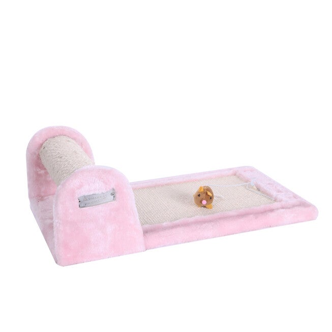 Real Wood Rolling Cat Scratcher Toy, Sisal Scratching Board, , alternate image number null