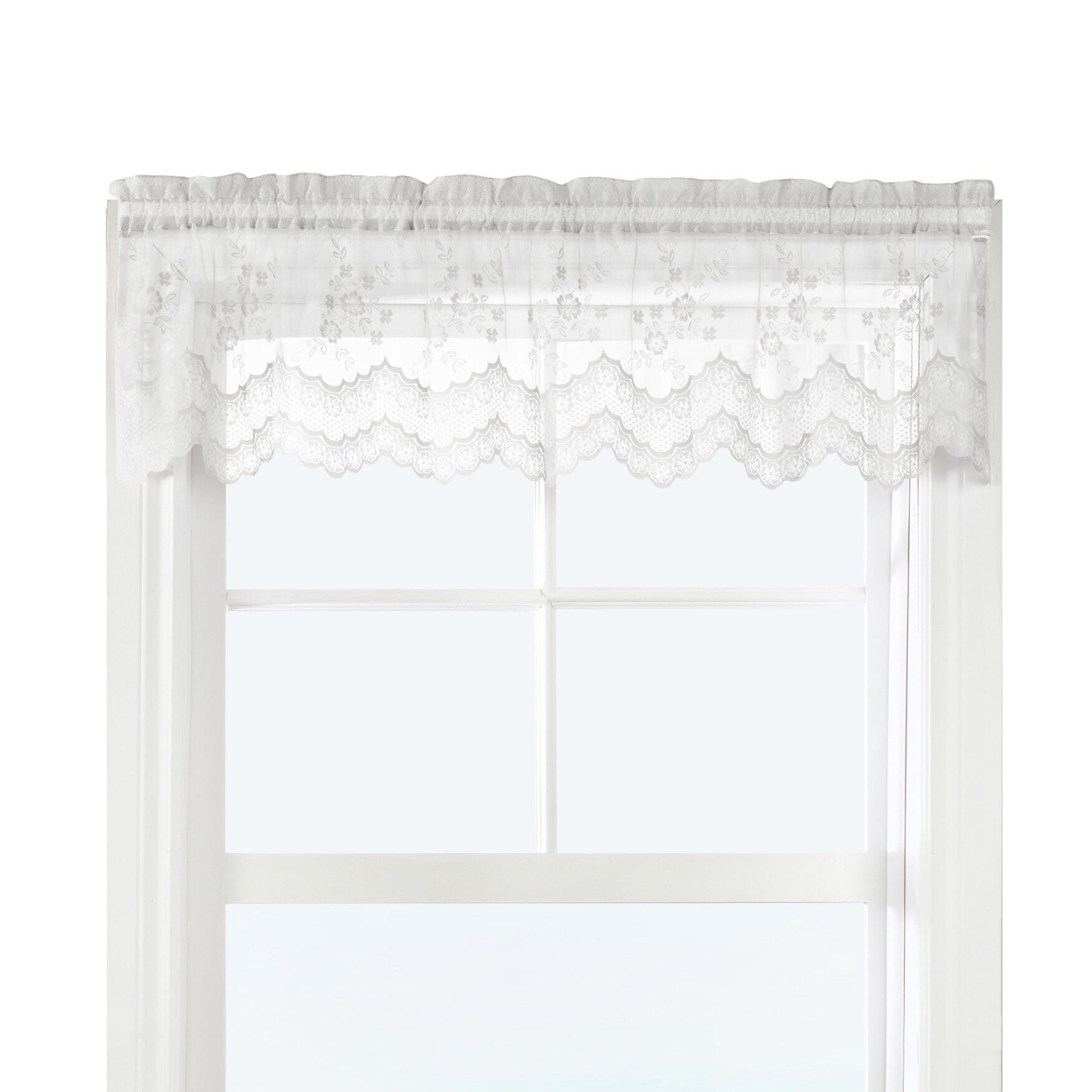 Mona Lisa Sheer Rod Pocket Flat Valance, , alternate image number 5