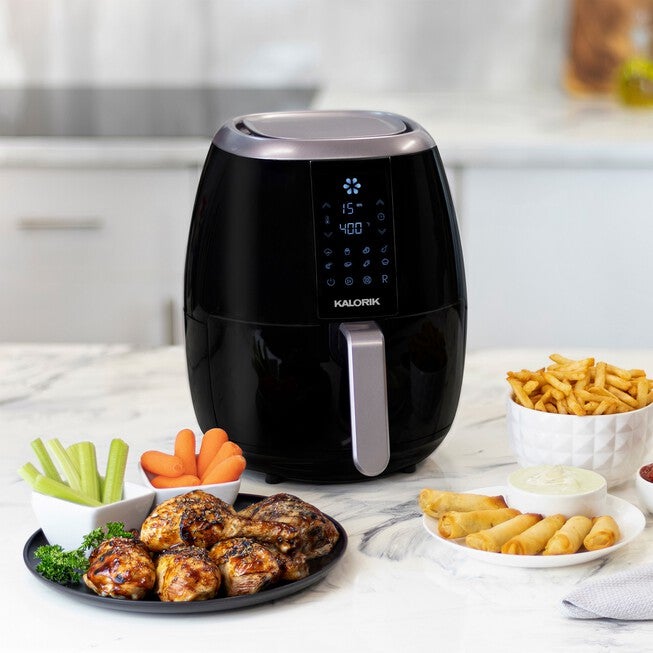 Kalorik 3.0 Quart Digital Airfryer by Kalorik, BLACK, hi-res image number null