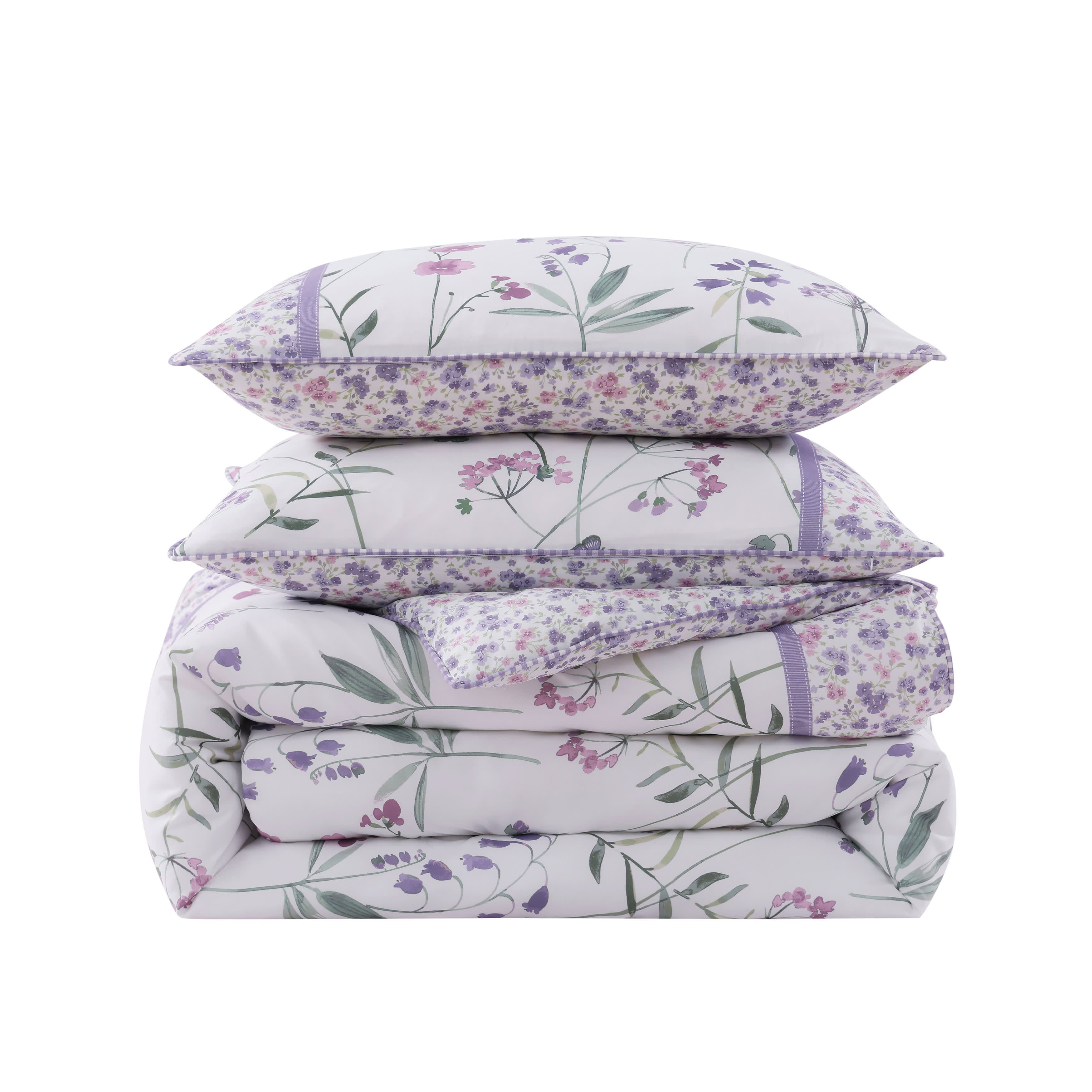 Nola 4 Piece Comforter Set, LILAC, alternate image number 4