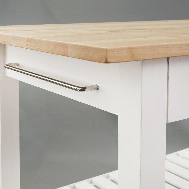 Kitchen Island with Solid Wood Top, , alternate image number null