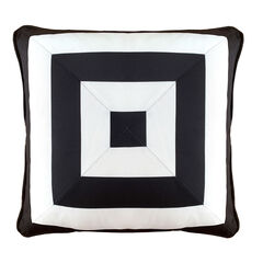 Indoor/Outdoor Reversible Raffia Mitered Stripe Decorative Throw Pillow 20X20, Leaf Multi