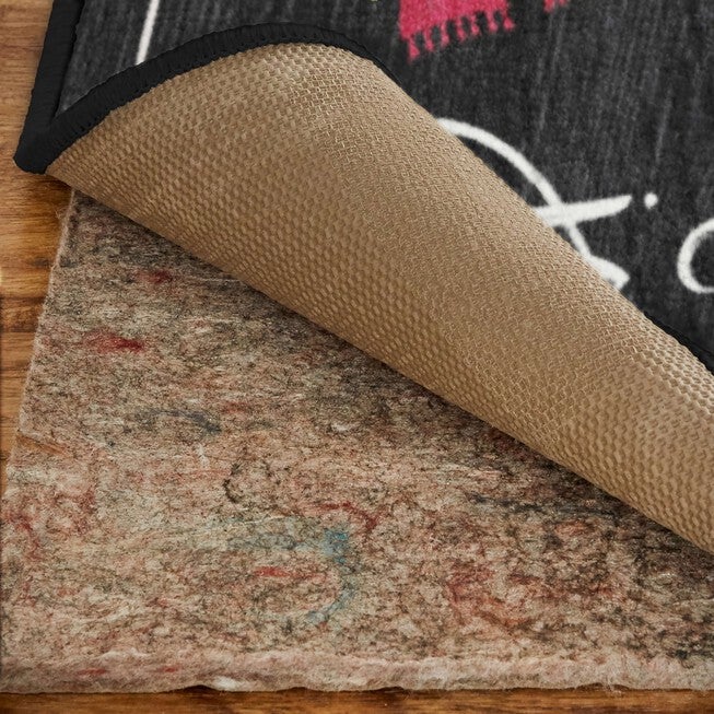 Winter Wishes Black Kitchen Rug, , alternate image number null