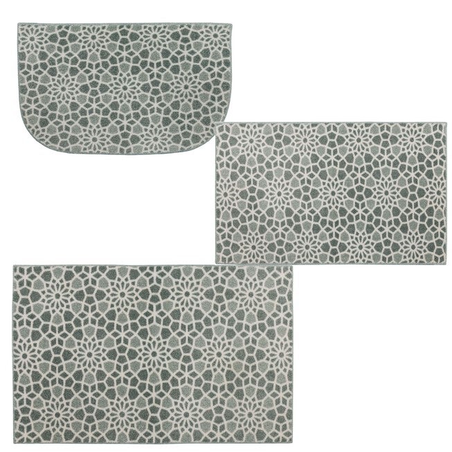 Mosaic Tile Grey Kitchen Rug, , alternate image number 8