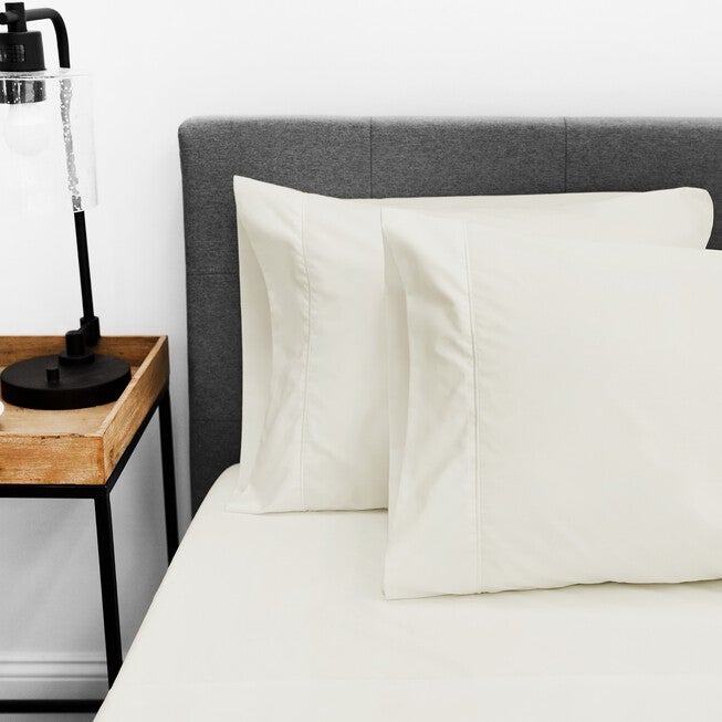 SensorPEDIC Ice Cool 400 Thread Count Cotton-Rich Cream Sheet Set, , alternate image number 3