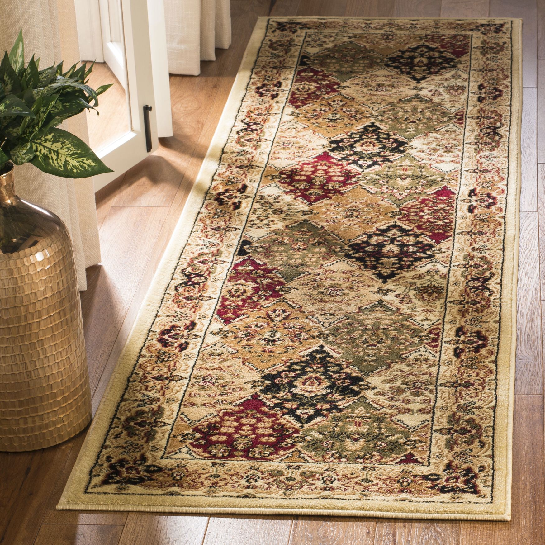 Lyndhurst Multi / Ivory 2'-3 inches X 16' Runner Rug, , on-hover image number 1