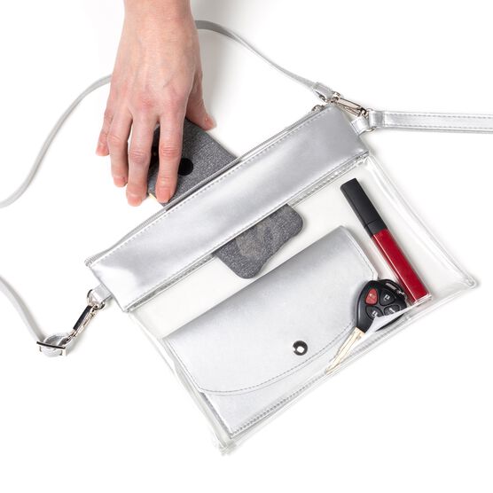 Convertible Bag Purse With Wallet, Clear/Red, , alternate image number null