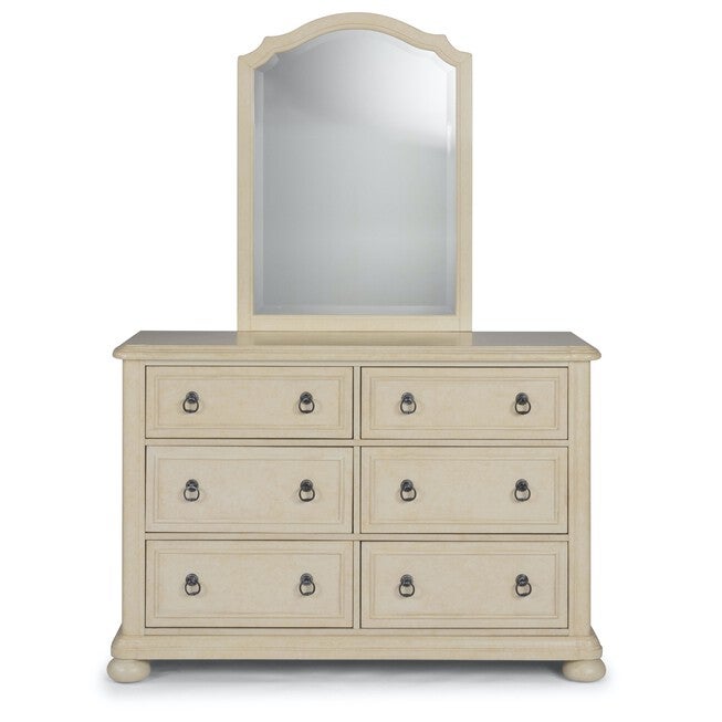 Provence White Dresser & Mirror, WHITE, hi-res image number 0