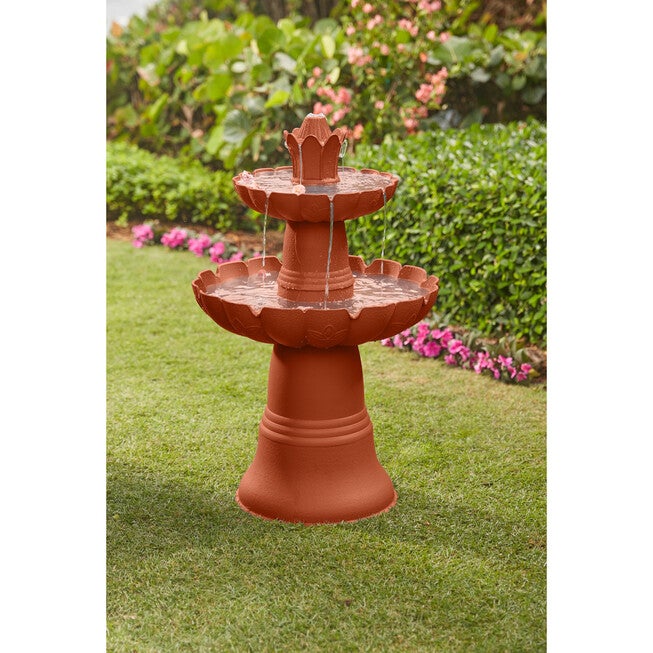 2-Tier Fountain, TERRACOTTA, hi-res image number 0
