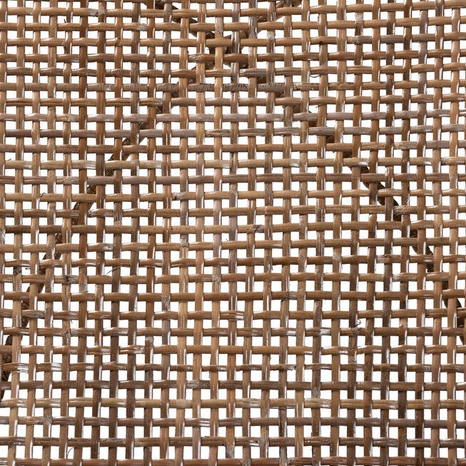 Ballerina Modern Bohemian Greywashed Rattan And Natural Brown Finished Wood 2-Piece Dining Chair Set, , alternate image number 12