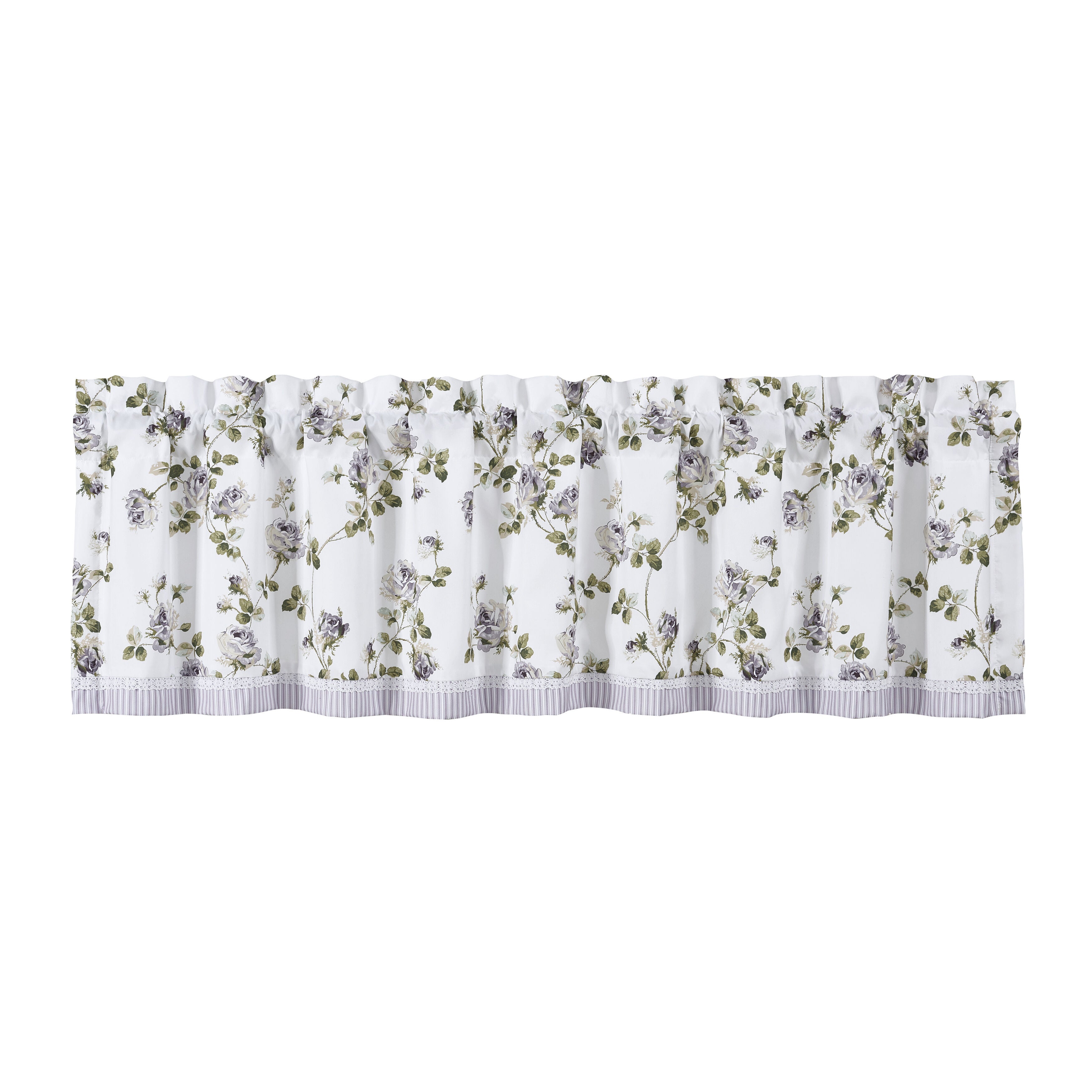 Rosemary Lilac Window Straight Valance, LILAC, alternate image number 1