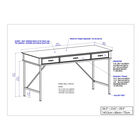 Saint Birch Elma Writing Desk In Washed Gray Writing Desk, , alternate image number null