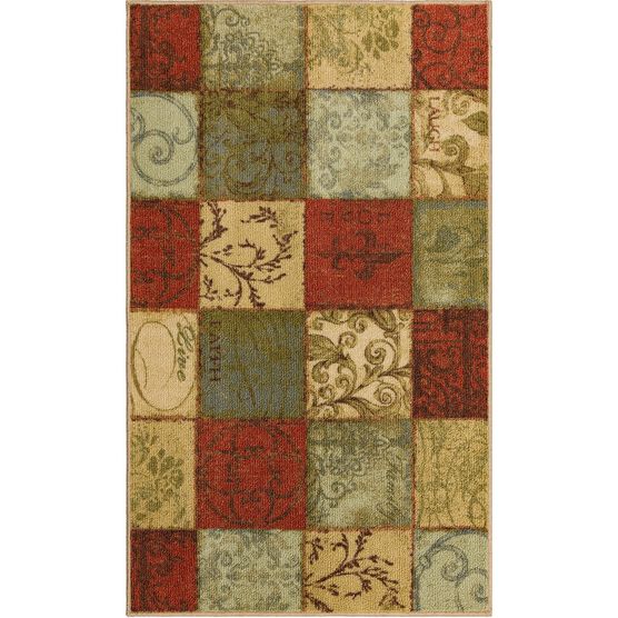 Floral Tile Multi 2' 6" X 4' 2", MULTI, hi-res image number null
