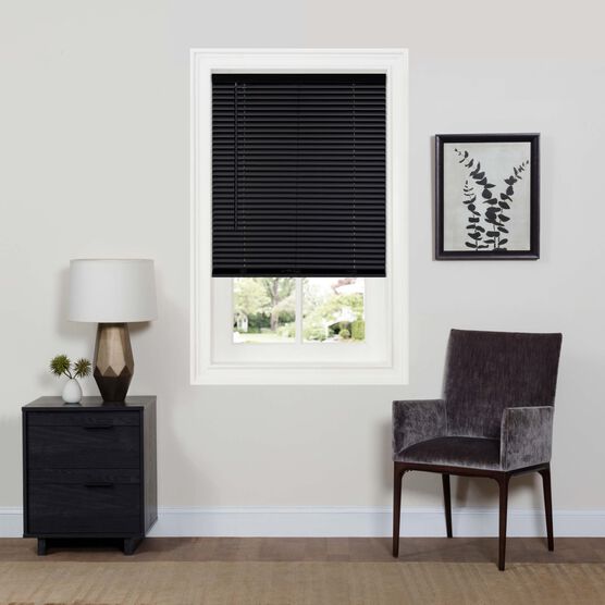 Cordless Gii Deluxe Sundown Room Darkening Mini Blind, BLACK, hi-res image number null