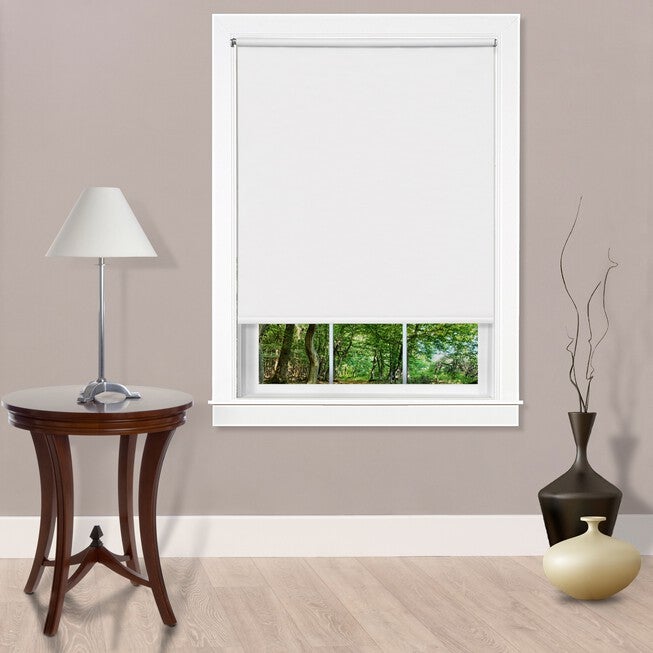 Cords Free Tear Down Light Filtering Window Shade, WHITE, hi-res image number null