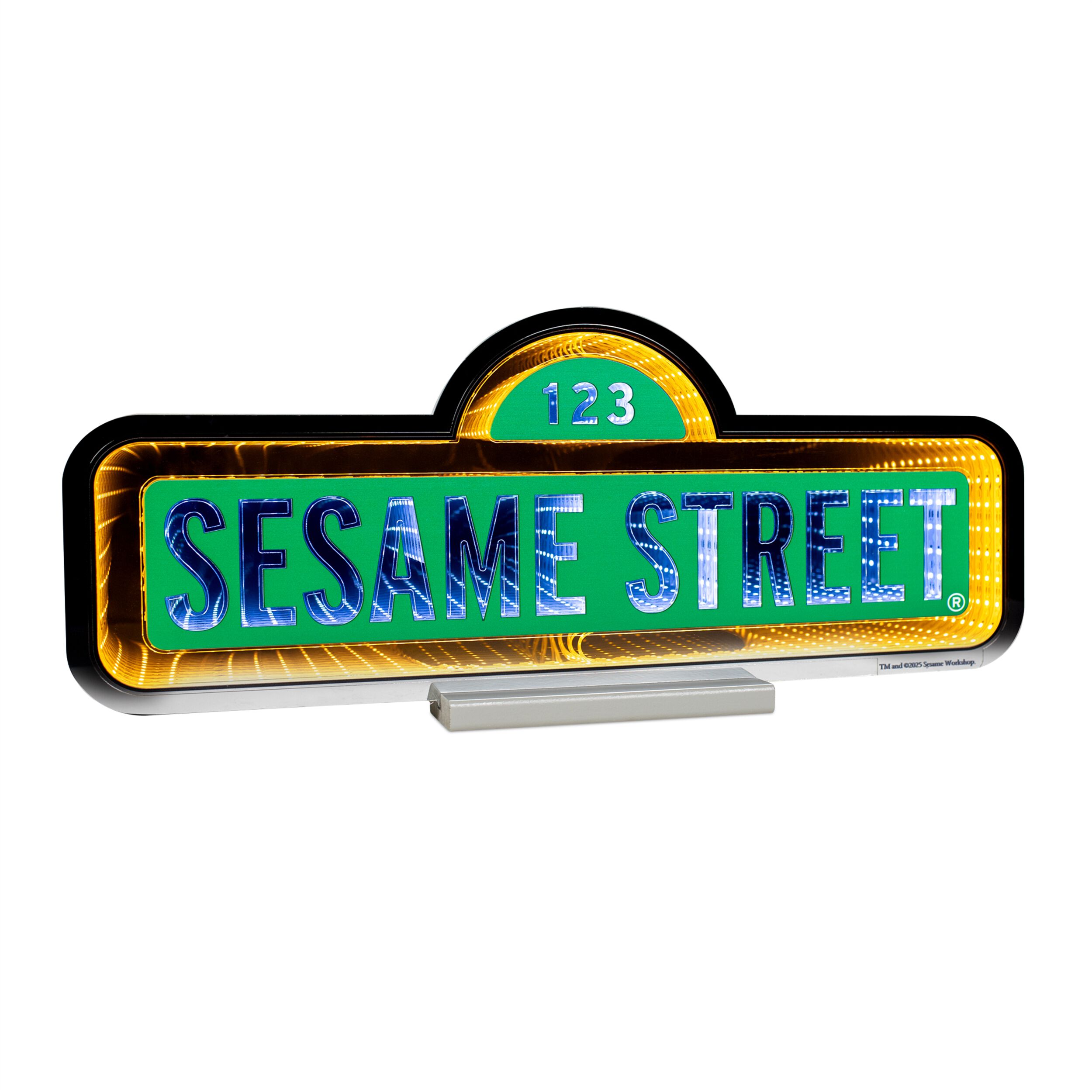 Sesame Street Sign Ekkolight 24 inchesL, YELLOW WHITE, hi-res image number 0