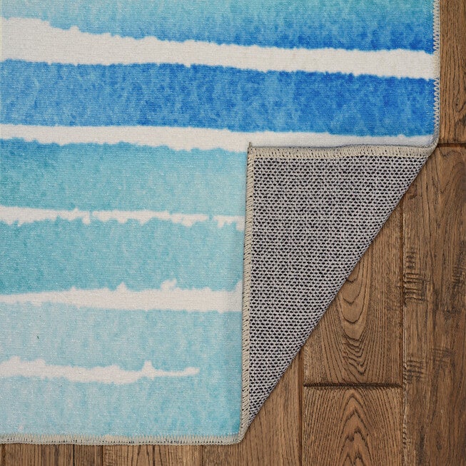 Washable Janna Ivory/Blue Rug, , on-hover image number 1