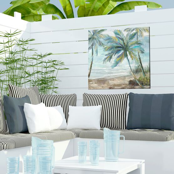 COASTAL PALM 2 OUTDOOR ART 24X24, , on-hover image number null