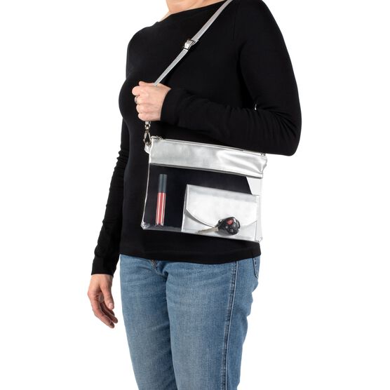 Convertible Bag Purse With Wallet, Clear/Red, , alternate image number null