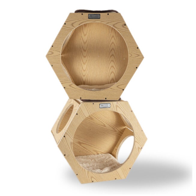 Armarkat Real Wood Wall Series: Set Of Two Natural Wood Wall Tree Additions W2107A Cat Tree, , on-hover image number 1
