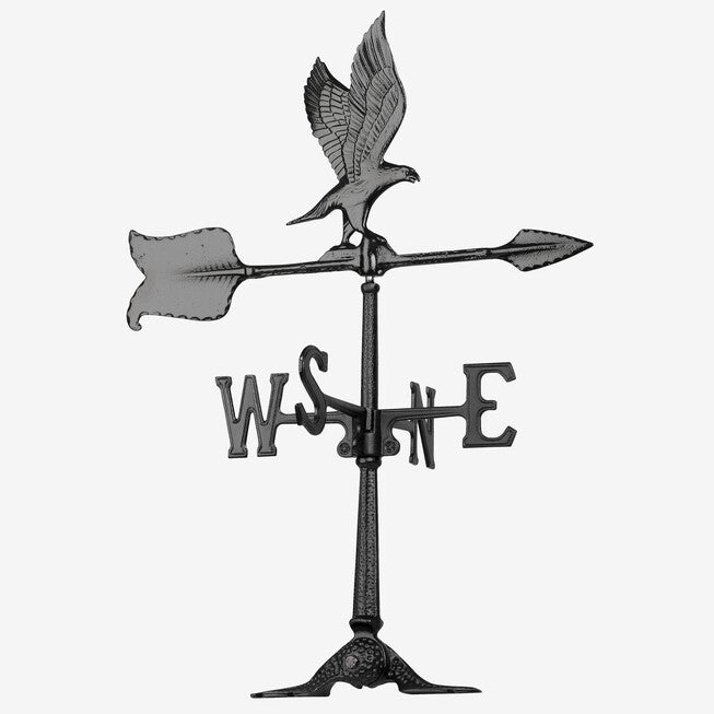 Eagle Accent Weathervane, BLACK, hi-res image number 0