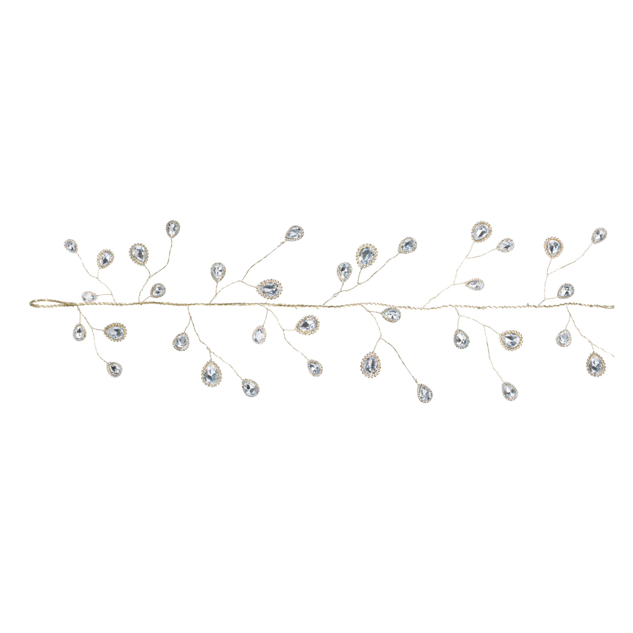 Teardrop Jewel Garland (Set of 2), GOLD, hi-res image number 0