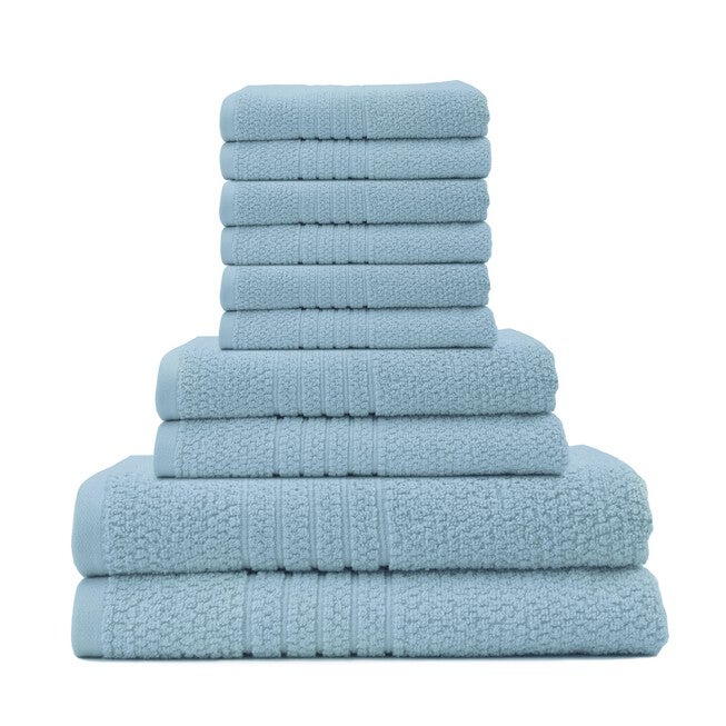 Softee 10-Pc. Towel Set, AQUA, hi-res image number null