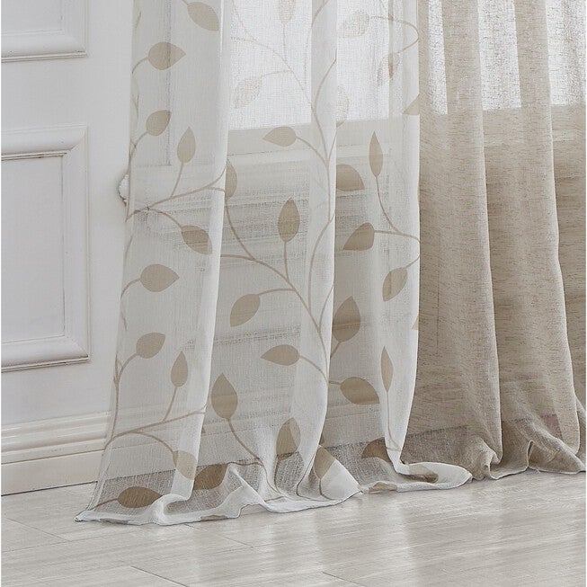 Cascade Semi Sheer Window Panel Set Set/3, , alternate image number null