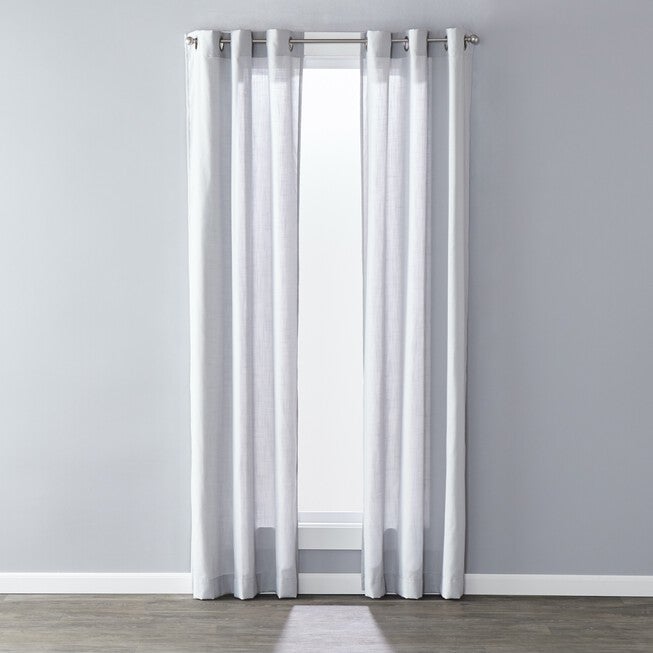 Sunsafe Raine Window Panel Curtain, DOVE, hi-res image number 0