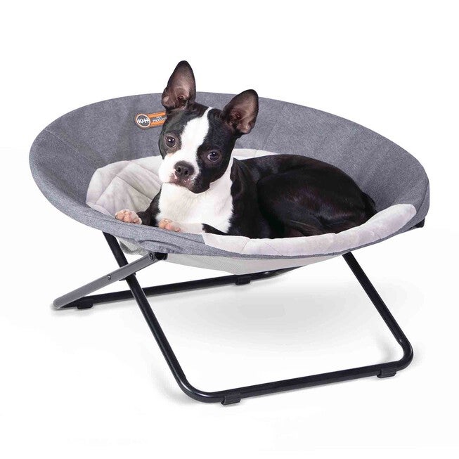 Cozy Elevated Pet Dog Raised Cot, GRAY, hi-res image number 0