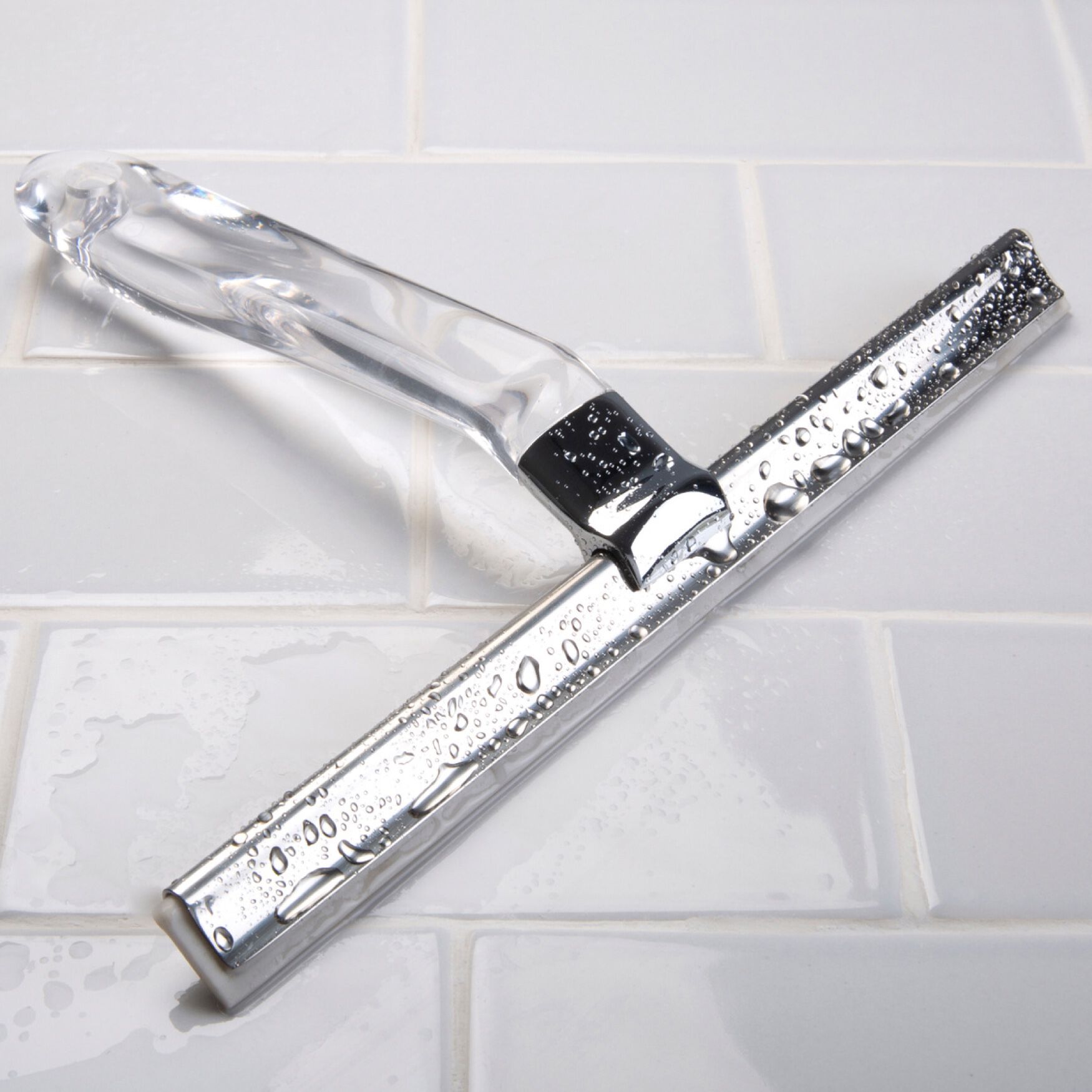 Clarity Squeegee with Hook, STAINLESS STEEL, hi-res image number 0