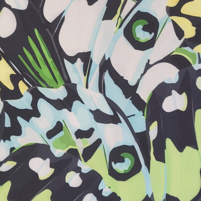 Edie @ Home Indoor/Outdoor Abstract Allover Butterfly Wings Decorative Throw Pillow 20X20, Black Magenta Multi, , alternate image number 4