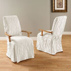 Matelasse Long Dining Room Chair Cover with Arms, , on-hover image number null