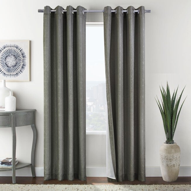 Dollard Grommet Top Panel (lined), CHARCOAL, hi-res image number null