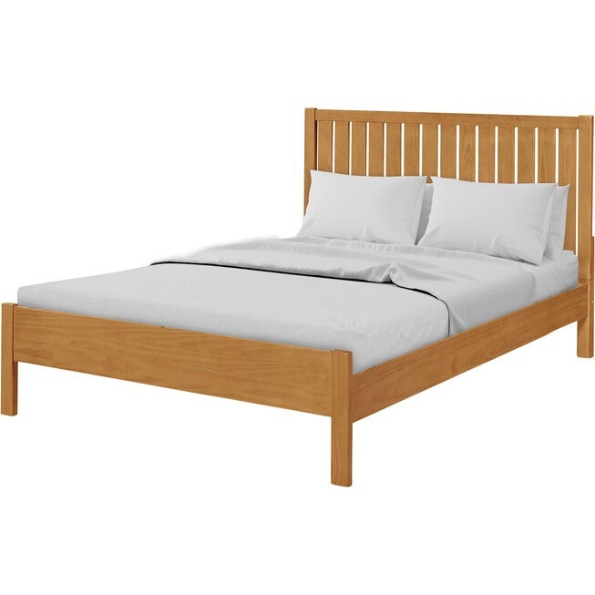 Graham Wooden Platform Bed in Black, Queen, OAK, alternate image number 2