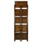 Stratford 5-Shelf Folding Bookcase-Warm Brown, , alternate image number null