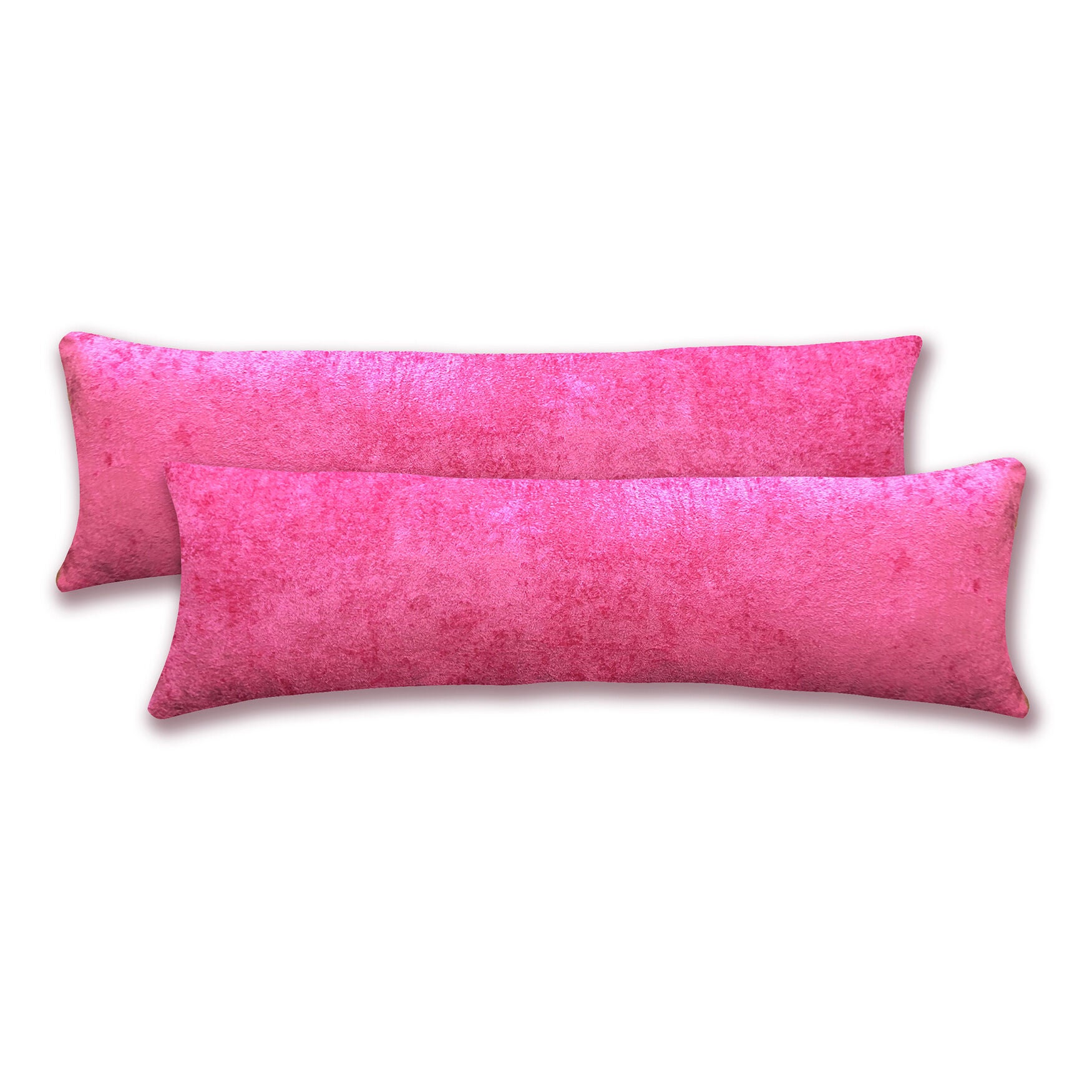 Velvet Body Pillow Cover 2 Pack Crushed Velvet Pink Catherines
