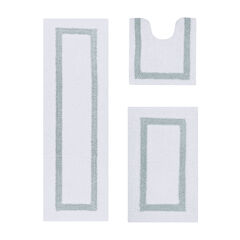 Hotel Collection 100% Cotton 3 Piece (20" X 20" | 21" X 34" | 20" X 60") Bath Rug Set