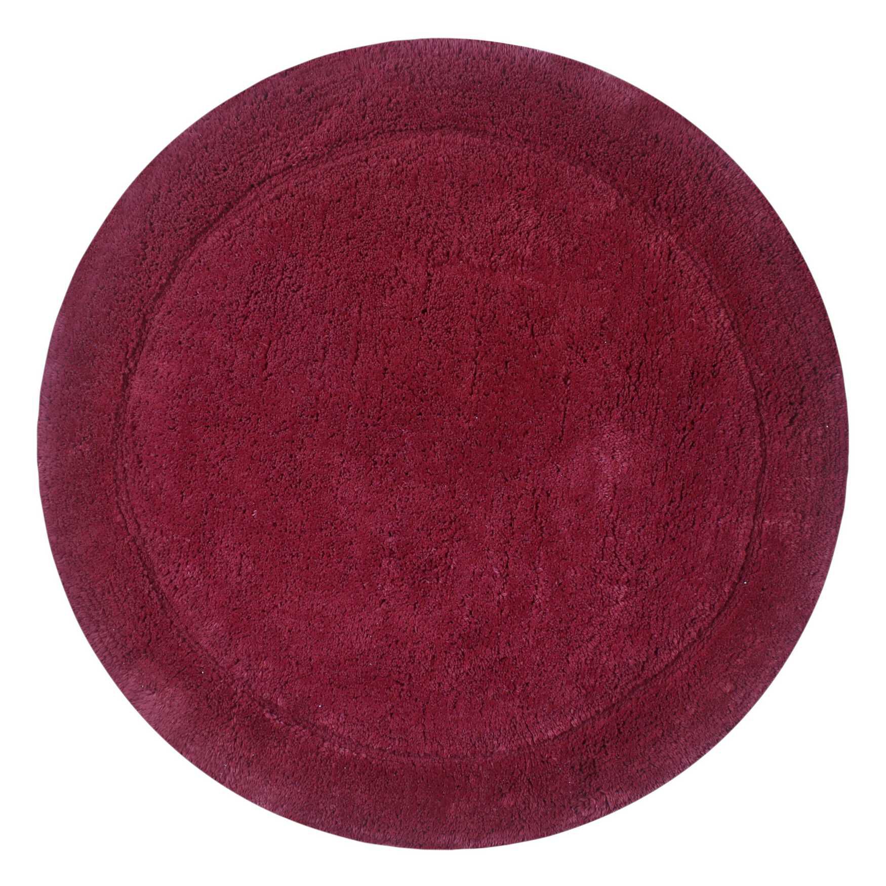 Bloomfield Round Bath Rug Collection, RED, hi-res image number 0