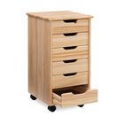 Croghan Six Drawer Rolling Storage Cart, , alternate image number null
