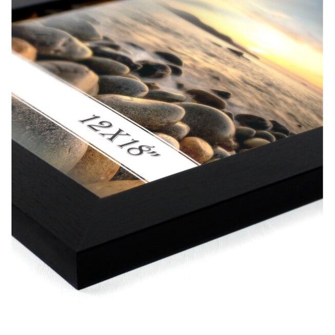 Black Wood Picture Frame With Polished Plexiglass, , on-hover image number null