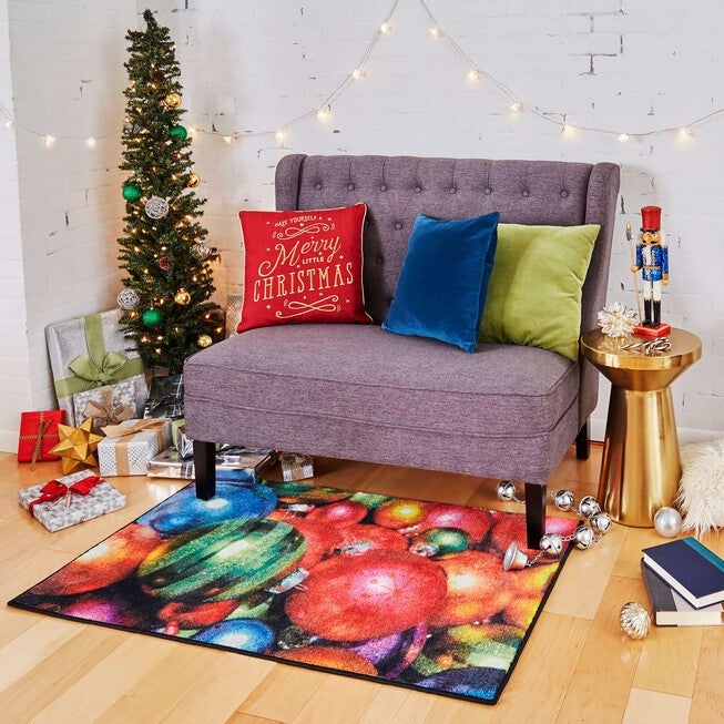 Christmas Ornaments Multi Kitchen Rug, , alternate image number null