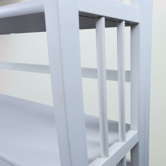 3-Shelf Folding Stackable Bookcase 27.5" Wide-White, , alternate image number null