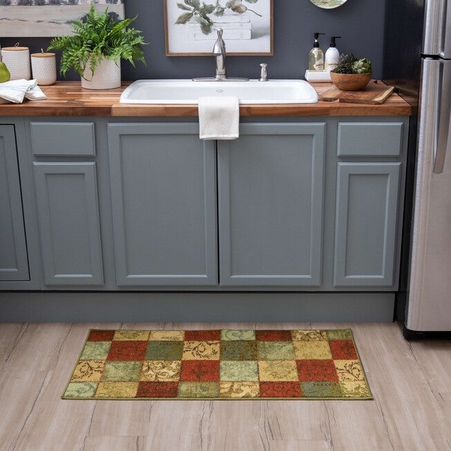 Floral Tile Multi 1' 8 inches X 3' 9 inches, , alternate image number null