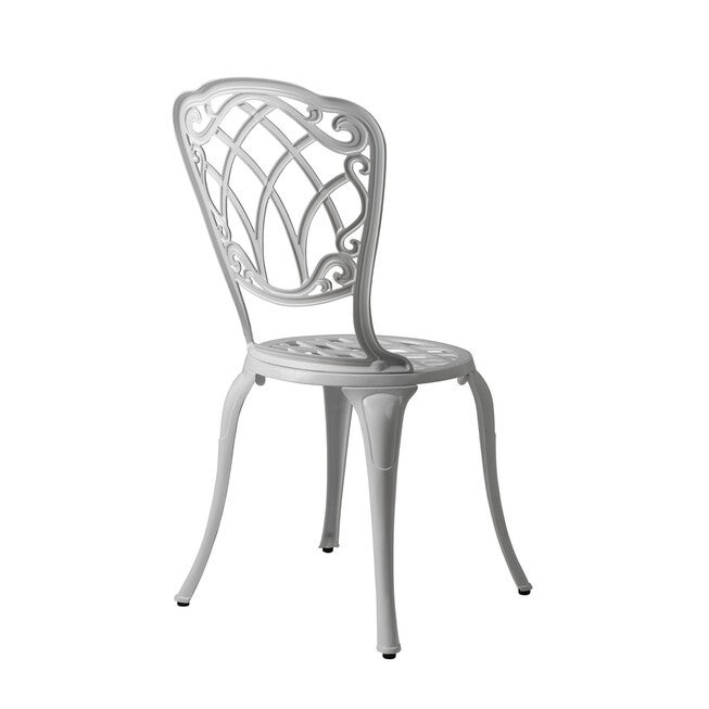 Palisade Aluminum 3-piece Bistro Set in White, , alternate image number 9