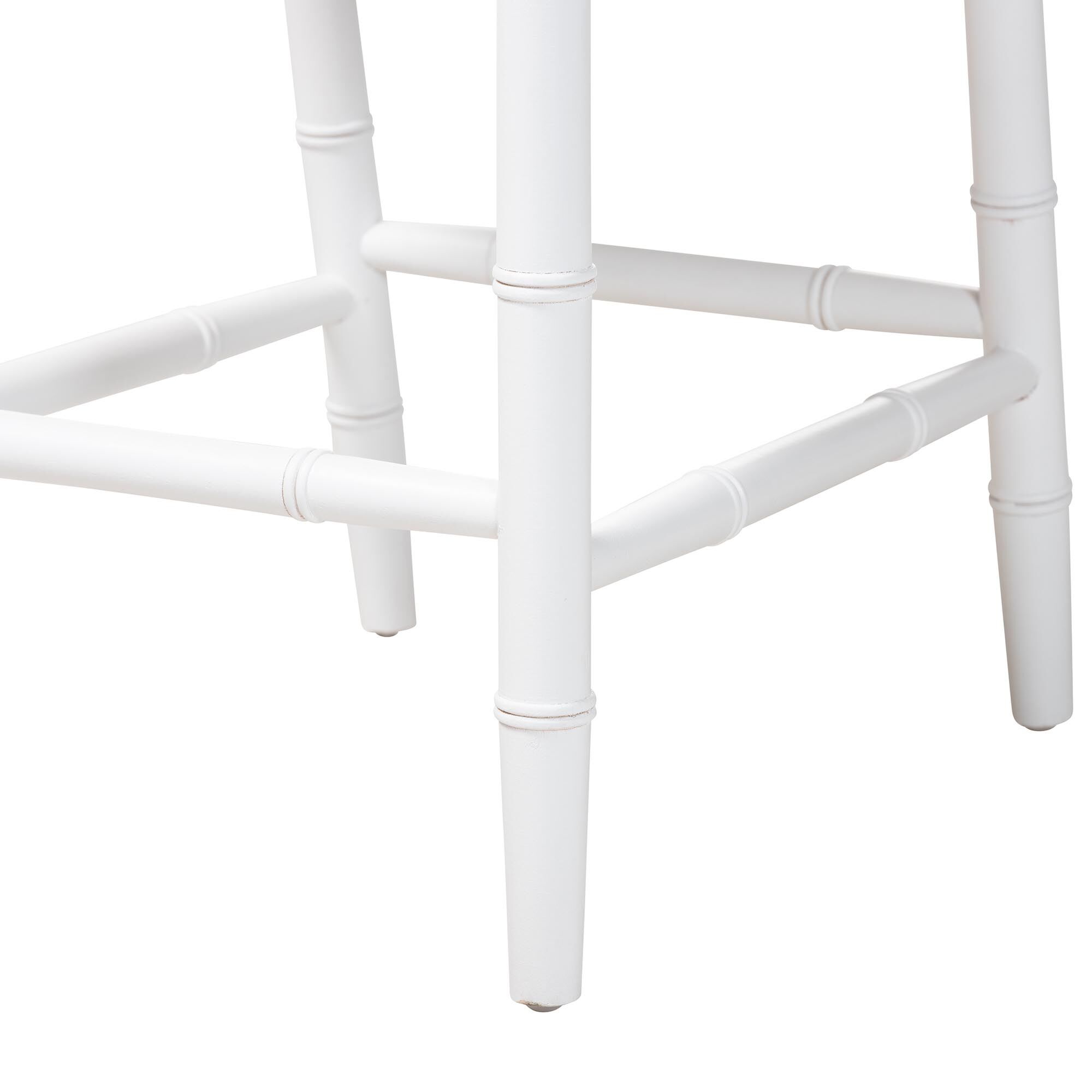 Victor White Counter Stool, WHITE BROWN, alternate image number 6