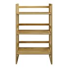 3-Shelf Folding Student Bookcase 20.75" Wide-Natural, NATURAL, hi-res image number null
