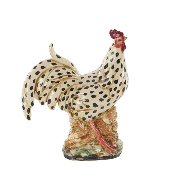 Beige Ceramic Farmhouse Birds Garden Sculpture, , on-hover image number null